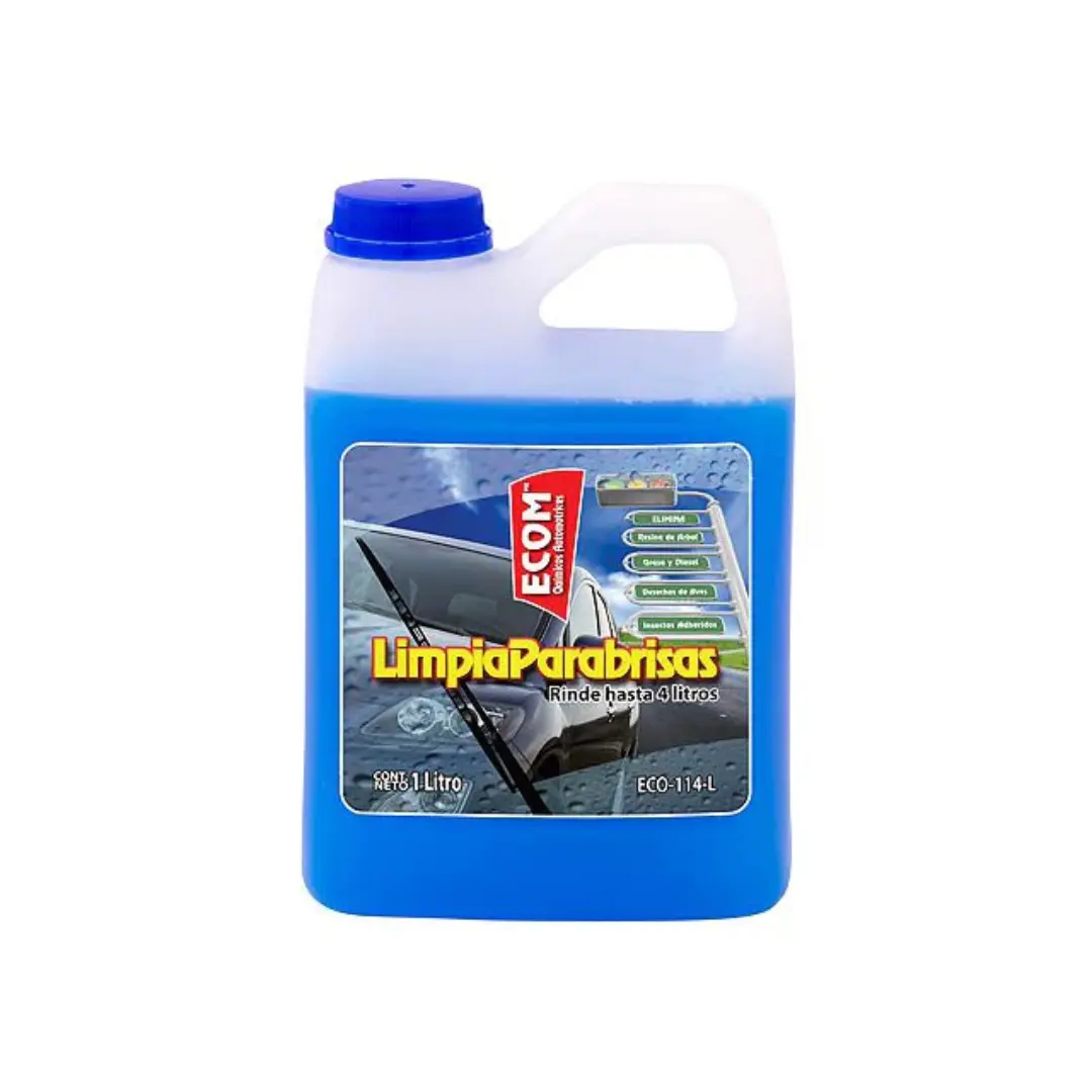 Liquido impiaparabrisas 1.0L elimina residuos grasosos. ECOM