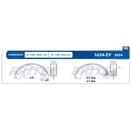 Balatas Freno Tambor traseras Tiida 07-18 Versa 08-11 1.8L Fritec