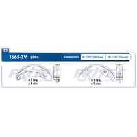 Balatas Freno Tambor traseras Chevy 94-12 1.6L Corsa 02-08 1.8L Fritec