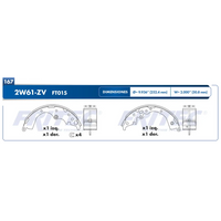 Balatas Freno Tambor traseras Hiace 06-19 2.7L Fritec