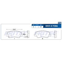 Balatas Cerámicas Delanteras Accent 12-22 1.6L Rio 12-20 Fritec