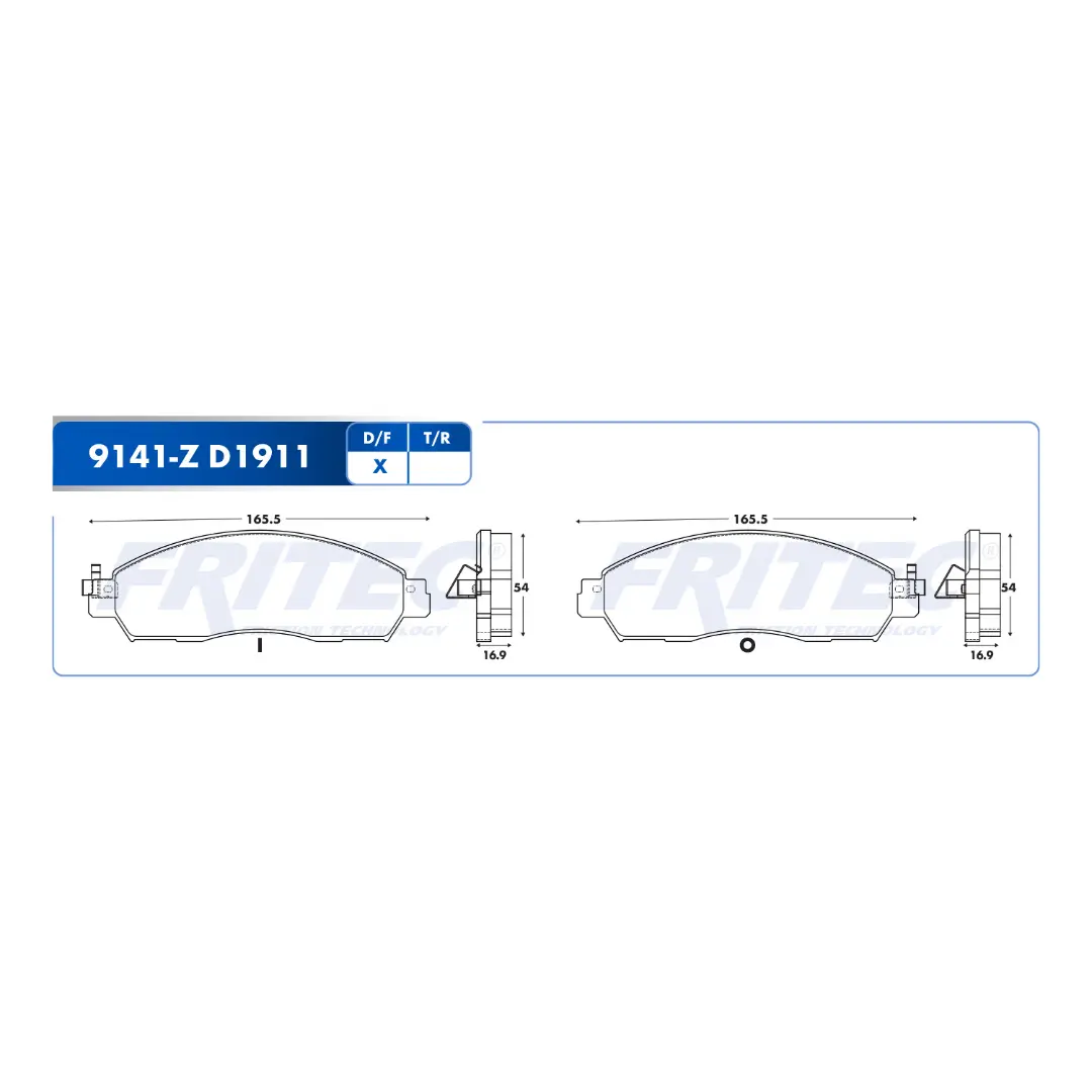 Balatas Cerámicas HD Delanteras Frontier 15-21 2.4L-4L NP300 15-23 Fritec